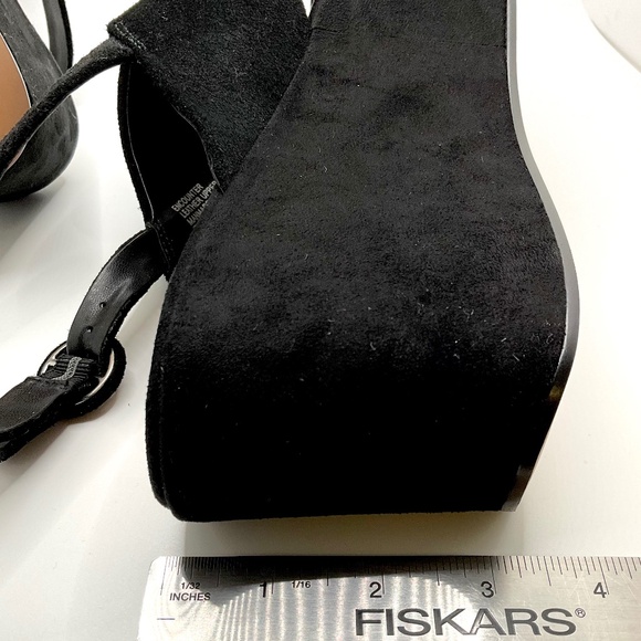 NEIMAN MARCUS sandal Size 9M black suede NEW w box - Picture 8 of 9